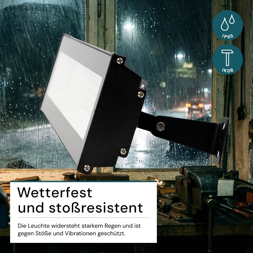 LUXULA Basic LED Hallenstrahler 150W 4000K Neutralweiß 15000lm IP65 IK06 - Industrie Deckenleuchte - Linear High Bay Hallenleuchte, Werkstattlampe, Garagenleuchte, Hallenbeleuchtung, Lager