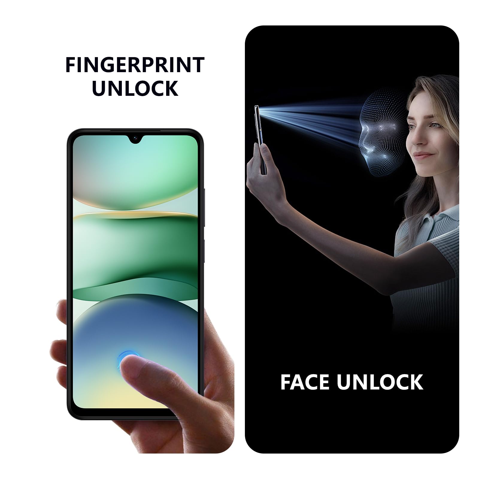 Xiaomi Redmi A5 4G 128Go Vert - Double Caméra 32MP - Écran 6,88" 120Hz - 5200mAh Batterie 5200mAh Longue Durée