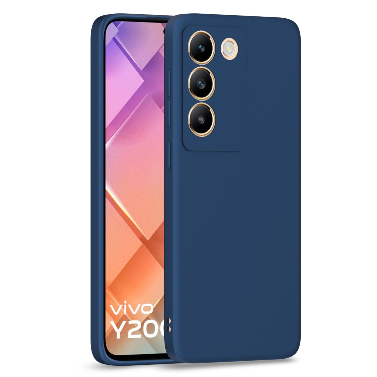 Pikkme Vivo T3 5G / Vivo Y200e 5G Back Cover Camera Protection Shockproof Soft Matte Silicone Back Case for Vivo T3 5G / Vivo Y200e 5G (Blue) (B0D1KPQFQF) Amazon Price History, Amazon Price Tracker