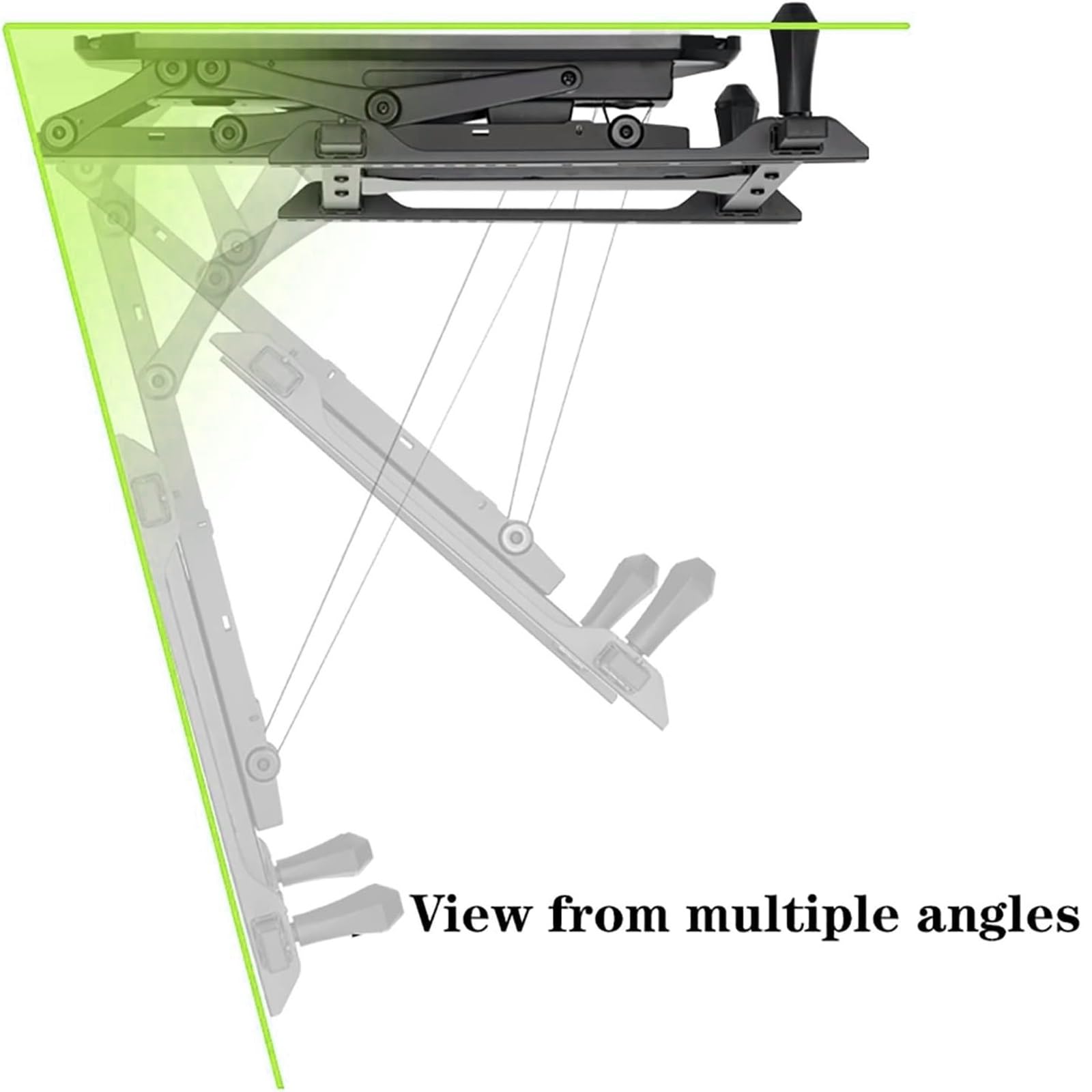 Soporte De Techo para TV: Soporte De TV Motorizado, Soporte De Pared para TV, Soporte para TV De Elevación Automática Eléctrica Telescópica, Se Adapta A Televisores De 50 A 90 Pulgadas, Abatible De 0