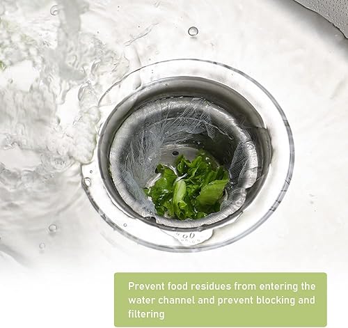 Miniatura 6 de 200 piezas de filtro de malla para fregadero de cocina, filtro de drenaje de malla elástica para fregadero de cocina, red de filtro de fregadero,