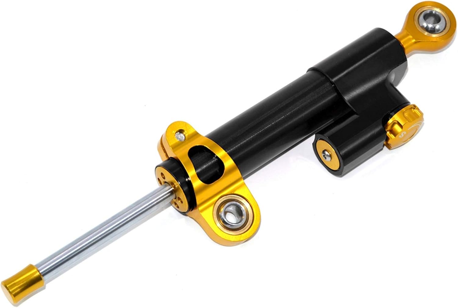 Steering Damper Stabilizer For Yamaha FZ1 FAZER Motorcycle Accessories Shock Absorber Direction Mount Bracket Mounting Kit(Black Damper)