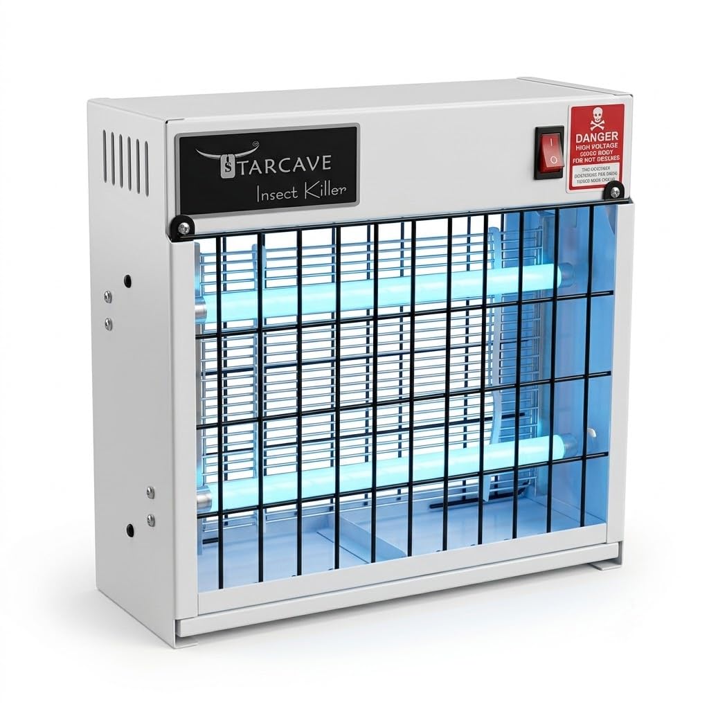 STARCAVE Flying Insect Killer 12 Inch Machine | Electric Bug Zapper with UV Tube Light | Mosquito Repellent Trap for Home, Office, Shop | Metal Body, Chemical Free & Plug-in Safe-picture-14