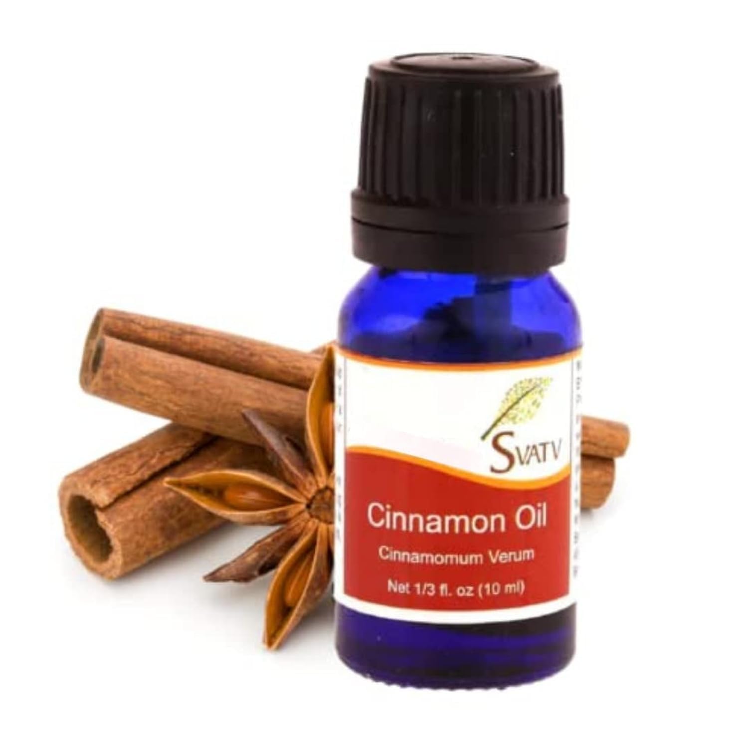 SVATV Cinnamon Essential Oil Therapeutic Grade Aromatherapy Oils Fragrance Oil for Diffuser Yoga Massage & DIY Personal Care 10 ml