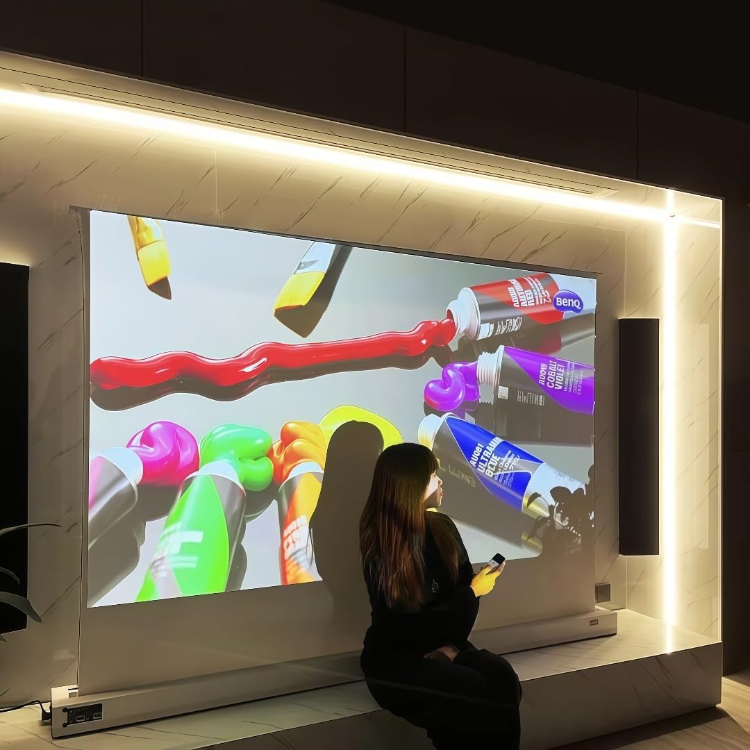 przenośny ekran Kino domowe Białe kino Pop-Up Podłogowy ekran projektora(150 inch)