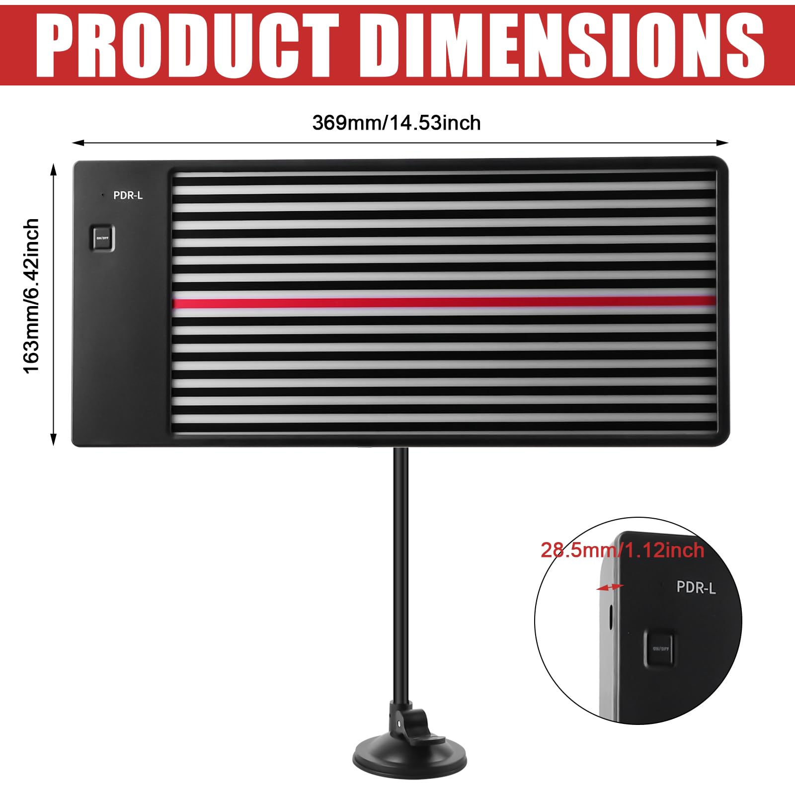 Luce per riparazione di ammaccature senza vernici, strumento di riparazione a LED, supporto regolabile, USB e batteria, lampada di prova e riflettore LED, paintless Body Repair Tools LED Stripe Line