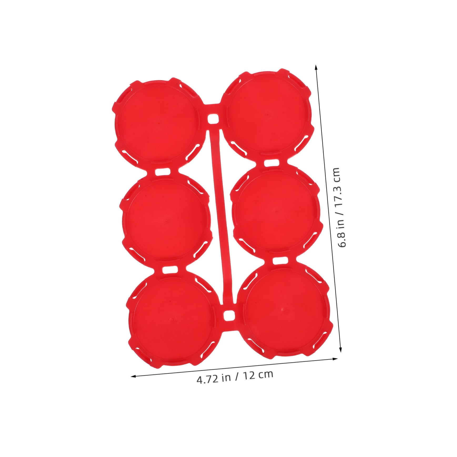 VICASKY Porte-canettes Facile à Installer et Pratique Réutilisable en Pe Rouge, 10 Pièces lors de Pique-niques la Plage pour Transporter des Boissons en Canette