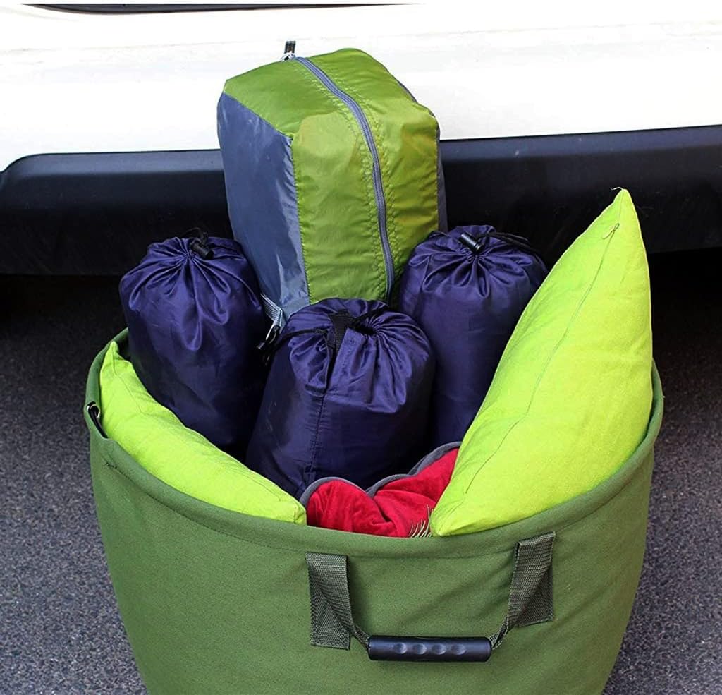 DSGYU 22 * 18in Garden Leaf Storage Bagwaterproof Oxford Cloth Reusable Yard Waste Bag Container Tote Heavy Duty Compost Bag (Color : A) : Patio, Lawn & Garden