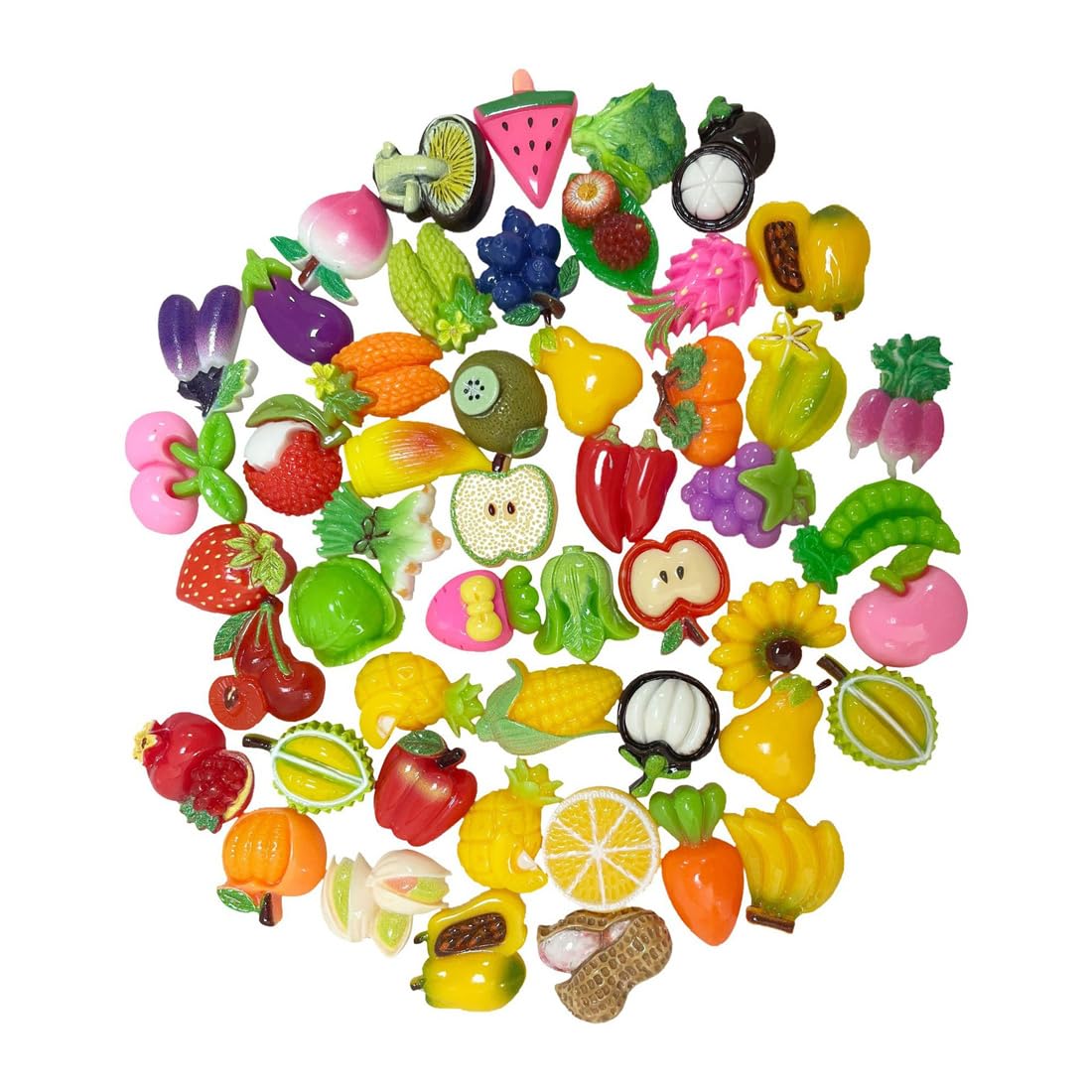 Joizpapa 30Pcs Cute Fruit And Vegetable Push Pins For Cork Board Cute Decorative Push Pins 30 Pcs Decorative Push Pns For Bulletin Boards