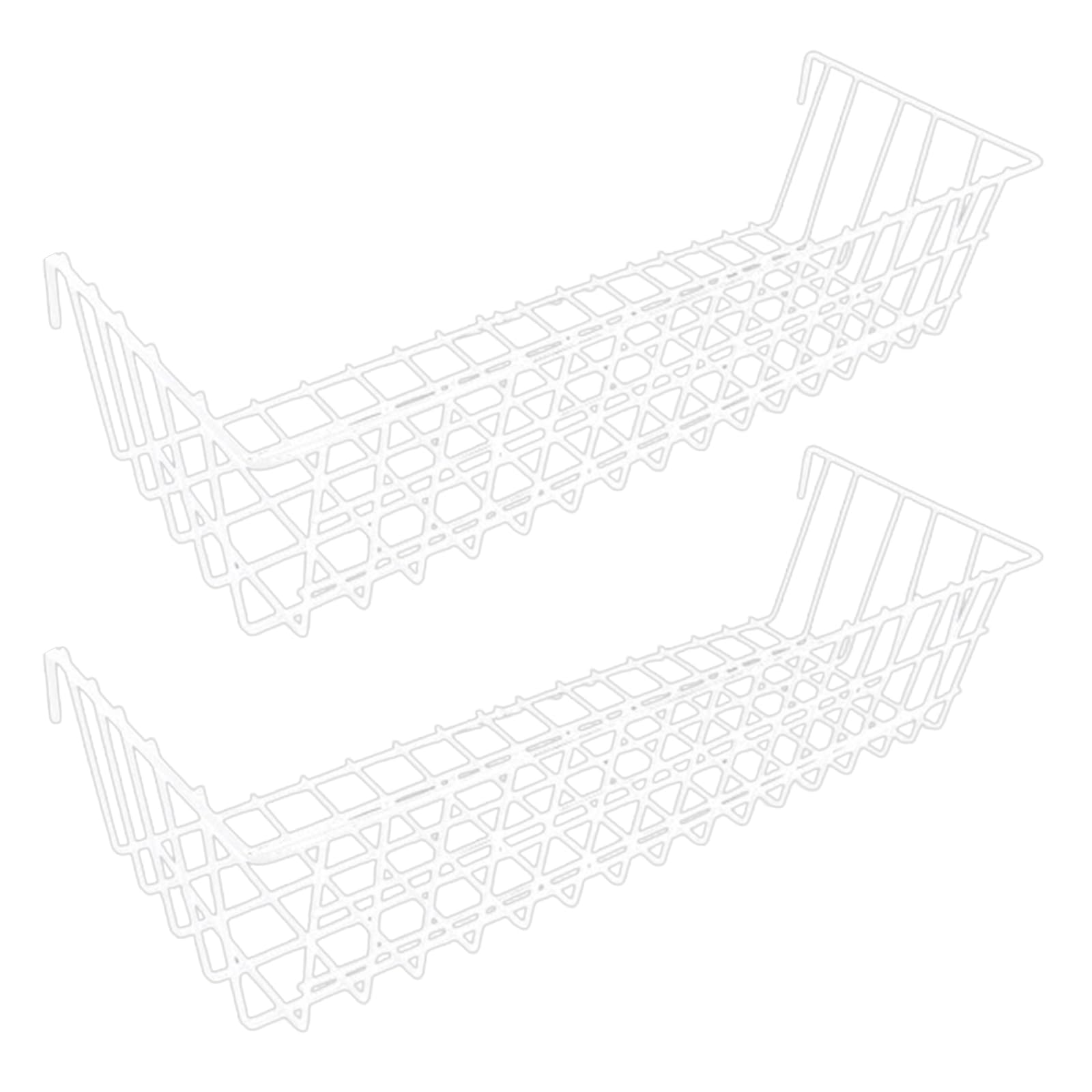 Tsophreniq Sturdy Iron Meshes Hanging Basket Heavy Duty Shelf Secure Storage with Ventilation Feature Vertical Organizers Vertical Organizers