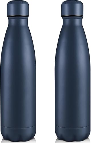 Volhoply Botellas de agua aisladas de 25 onzas, paquete de 124, termo de acero inoxidable de doble pared que mantiene el frío y el calor, botella a