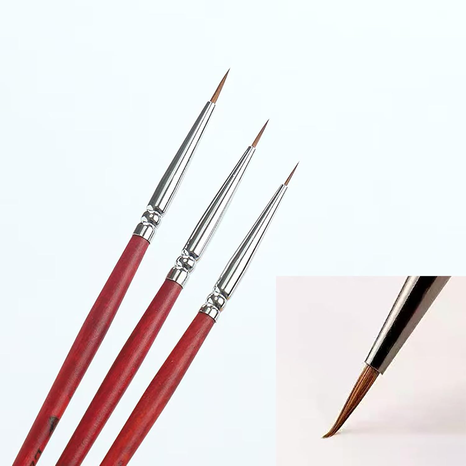 Nail Art Brush Set - Fine Tip Detail Brushes for Manicure