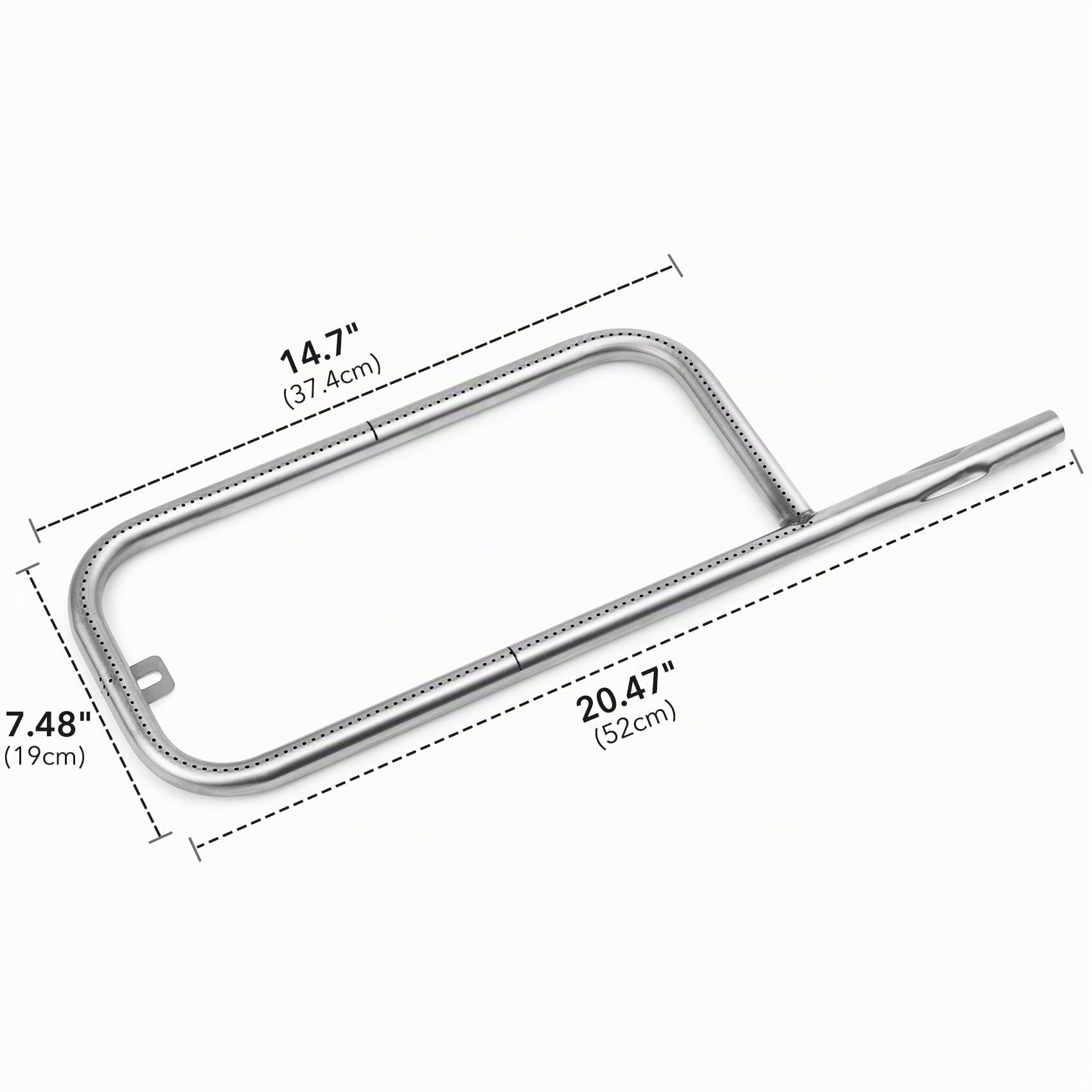 onlyfire Quemador del Acero Inoxidable para Weber Q200/Q2000 Parrilla del Gas (Pieza de Repuesto de 69956)