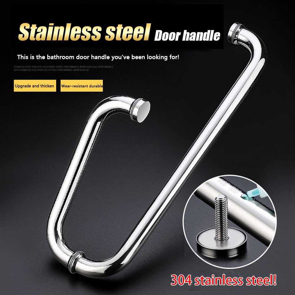 Shower Door Knobs Double Sided, Glass Door Knobs, Stainless Steel Bathroom Shower Pull Push Door Handles, Sliding Barn Door Handle, Parts Replacement for Shower Bathroom