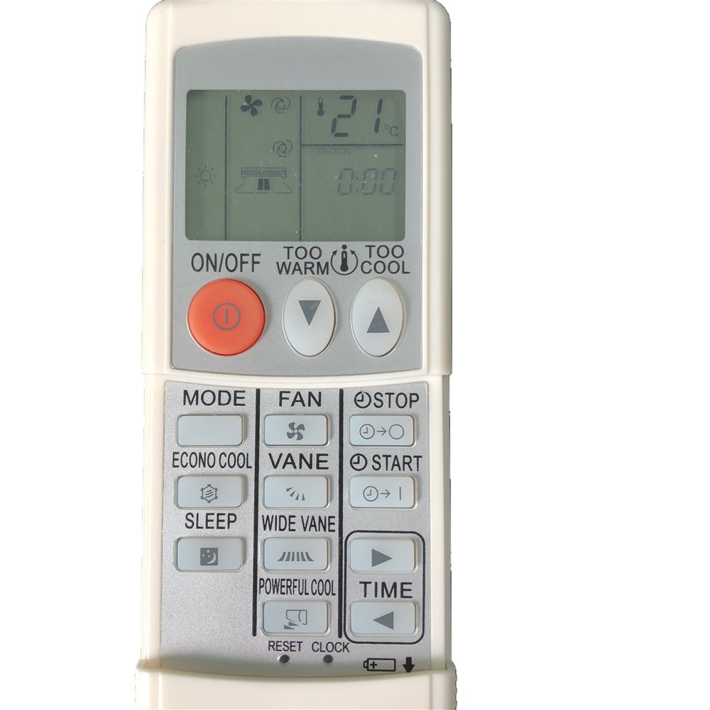 Calvas Aire acondicionado aire acondicionado control remoto adecuado para Mitsubishi MSZ-GA50VA MSZ-GA60VA MSZ-FD35VA MUZ-FD35VA