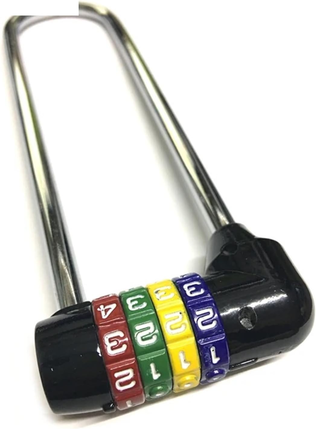 Color Combination Padlock Code Lock for Cabinet Door Bicycle Motorcycle Car-Styling Cupboard DIY 1Pcs(100mm Black DOpen)