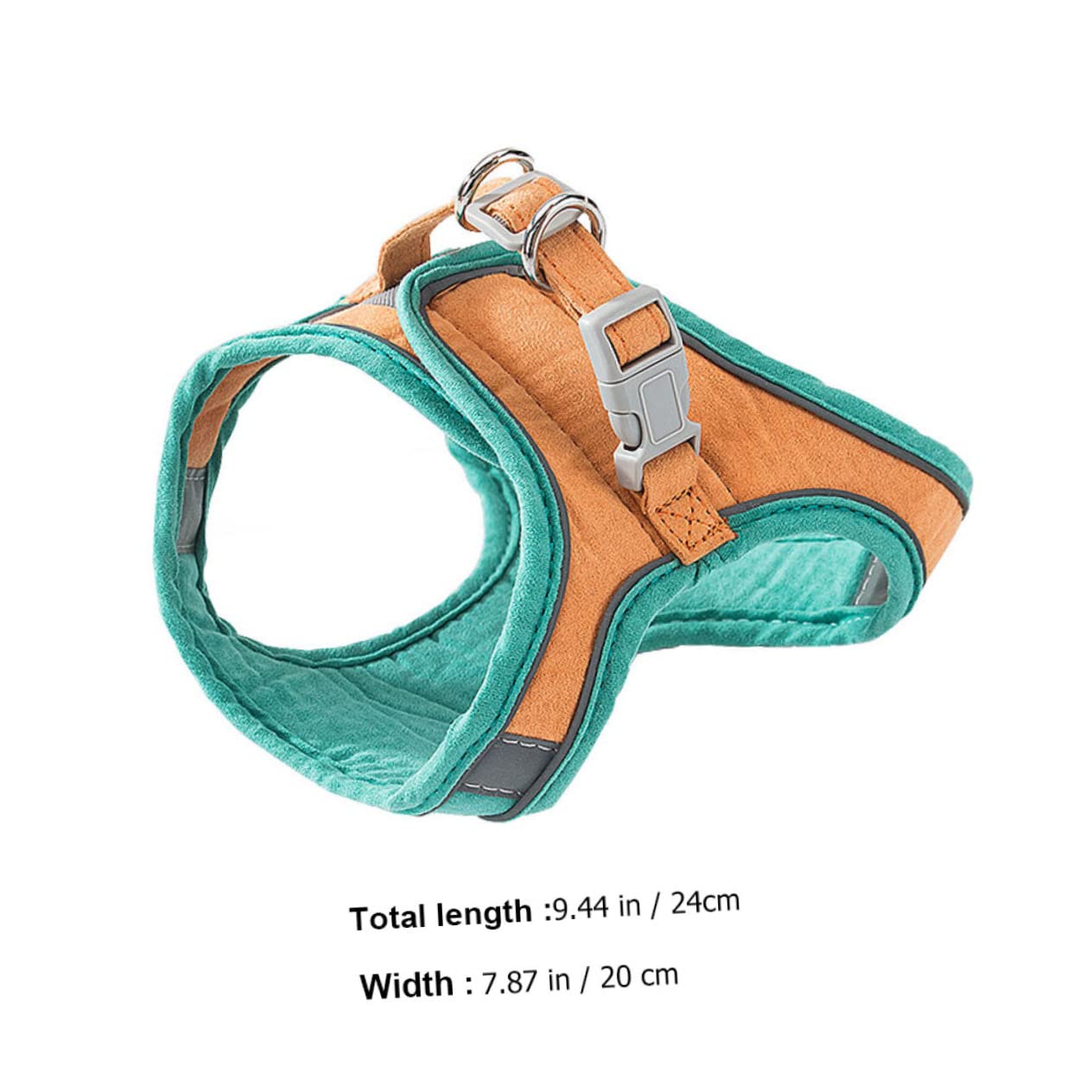 Garneck Adjustable Cat Harness Sturdy Pet Vest Breathable Kitten Harness Reflective Walking Leash Pet Safety Gear