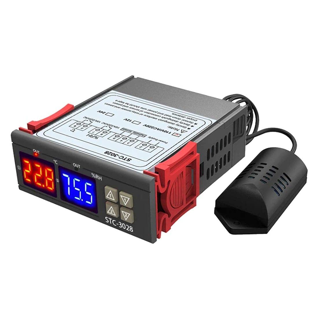 SS ROBOTICS W3028 / STC 3028 Digital Temperature Humidity Controller Thermometer Hygrometer Incubator Dehumidifier Thermostat Humiditystat AC 110V 220V Temperature controller for egg incubator (B091MG8X5T) Amazon Price History, Amazon Price Tracker