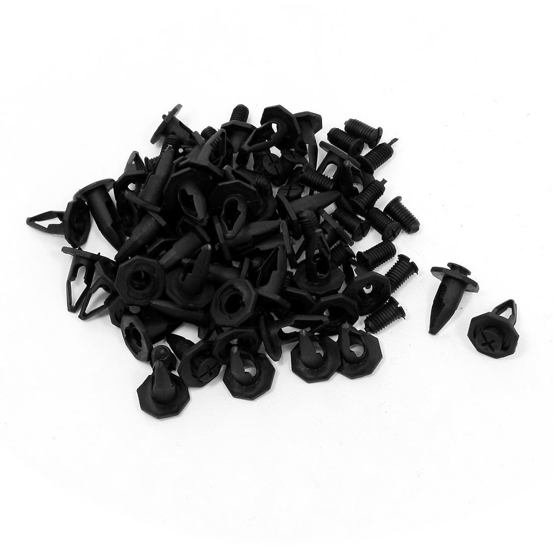 uxcell 50 Pcs Bumper Fender Liner Clips Hood Fastener Bumper 9mm for