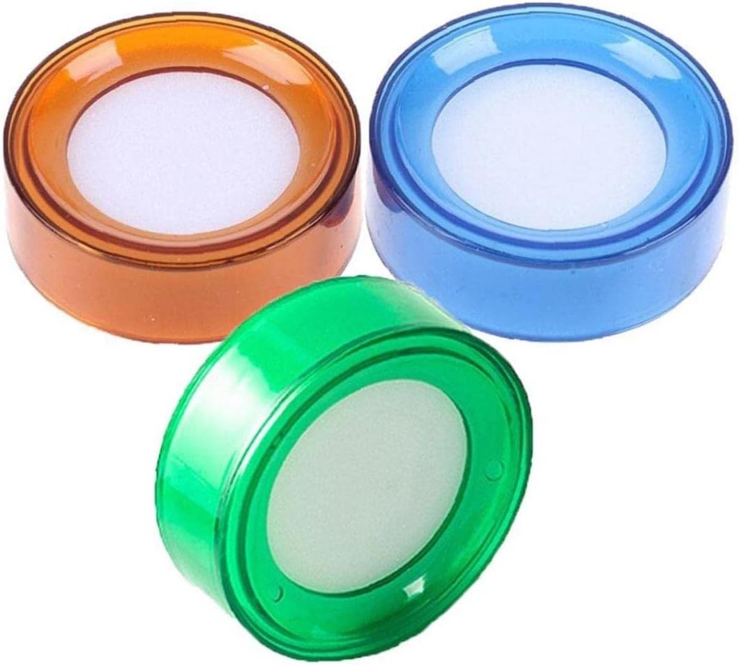 TOSSPER 3 Pcs Finger Wet Sponge Cup Moistener Fingertip