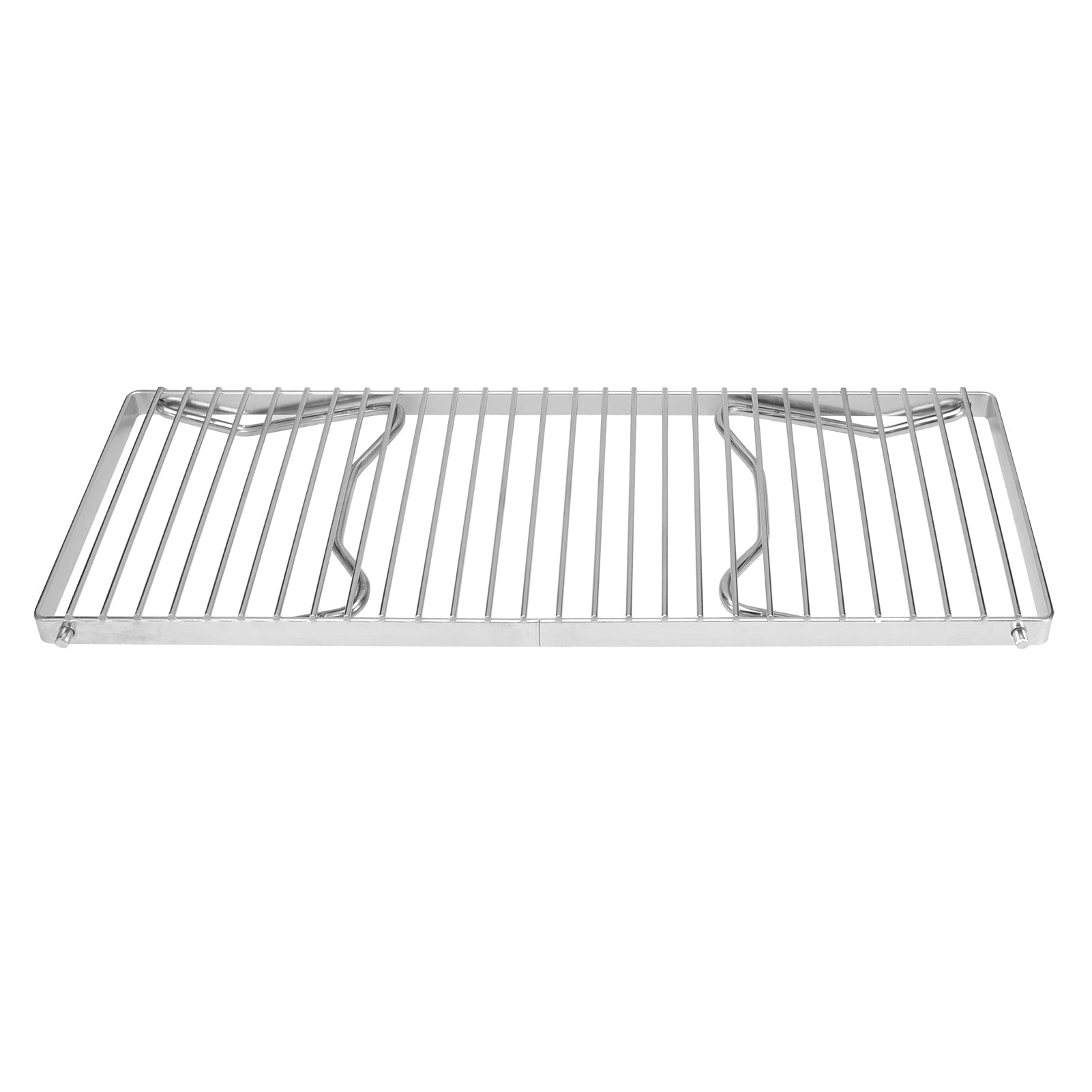 Parrilla Plegable Portatil para Camping Acero Inoxidable 44x16cm Hogueras con Bolsa de Almacenamiento