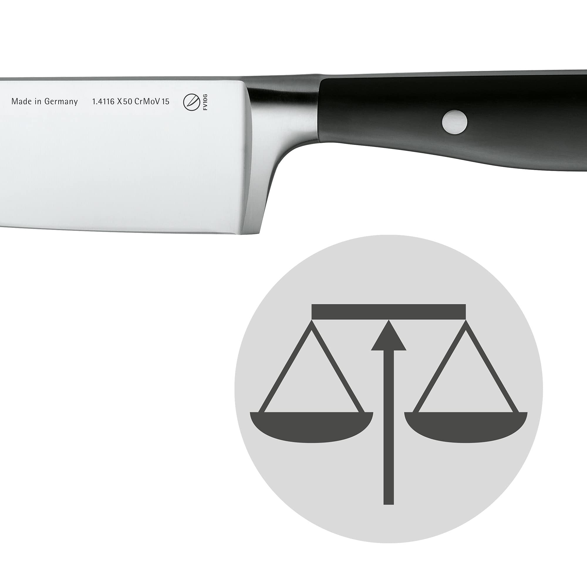 WMF 1891849992 Grand Class Performance Cut - Juego de Cuchillos de Cocina con Bloque Organizador (5 Piezas)