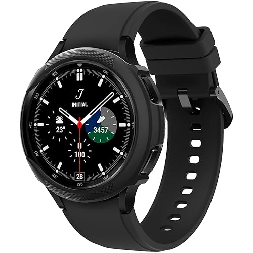 Spigen Liquid Air Armor Designed for Samsung Galaxy Watch 4 Classic Case 42mm (2021) - Matte Black