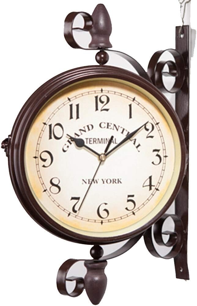 Double Sided Wall Clock, Paddington Station Clock with Waterproof Cover
