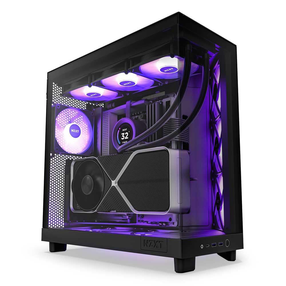 H6 Flow RGB Mid Tower Cristal Templado USB-C Negra