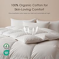 Vista 4 de Edredón de plumón alternativo 100% algodón Cobnom