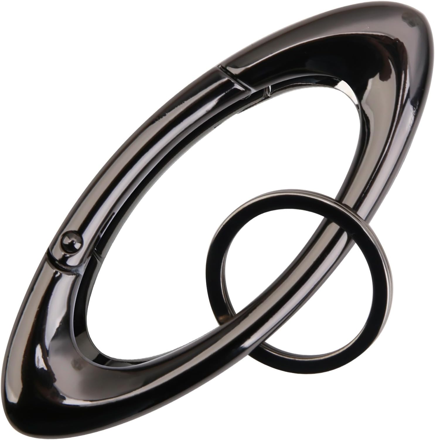 Star Carabiner Keychain, Y2K-Inspired Shiny Black Star Shaped Carabiner for Men and Women - Image 6