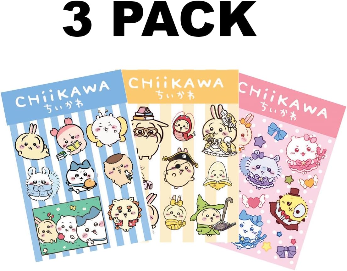 3 Mini Pack Cute Chikawas UV Stickers Peeker Anime Manga Decal Stickers, Ideal for Cars, Laptop, Skateboard, Wall Décor, UV Resistant 2'' x 2.5'' - Image 6