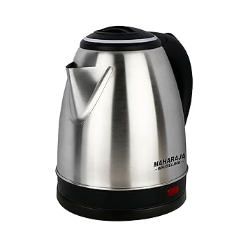 Maharaja Whiteline Viva Steller Electric Kettle | 1.5L | 1350W Power | Stainless-Steel Kettle | Dry Boil Protection |Concealed Heating Element & Overheating Protection | Auto Shut Off | 1 Yr Warranty - image, photos