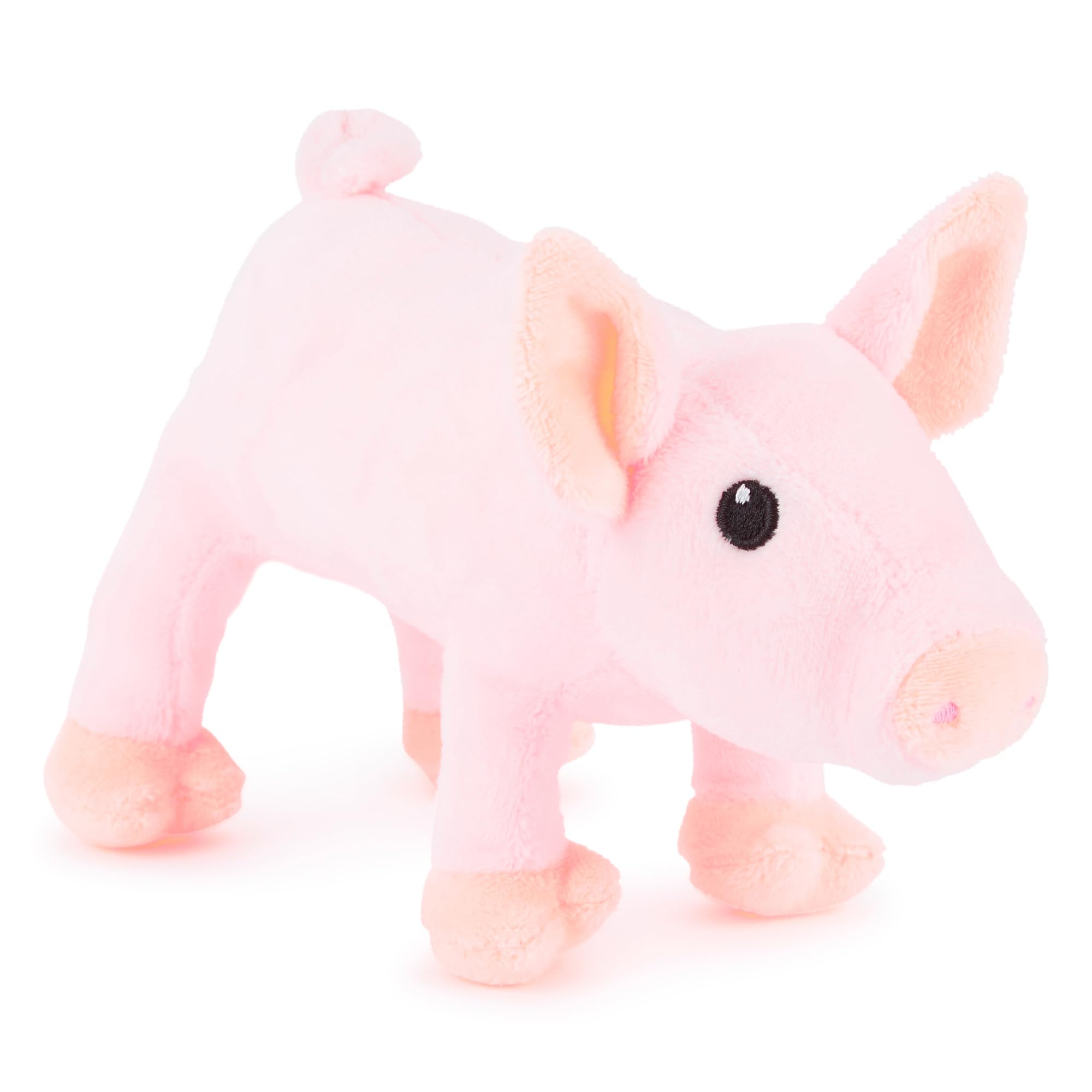 Zappi Co Peluche de Cerdito 100% Reciclado (14cm de Largo) Colección de Animales Suaves, acogedores y ecológicos para el Primer niño recién Nacido