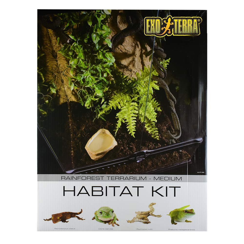 Terrariums & Accessories Exo Terra PT2662 Rainforest Habitat Kit M