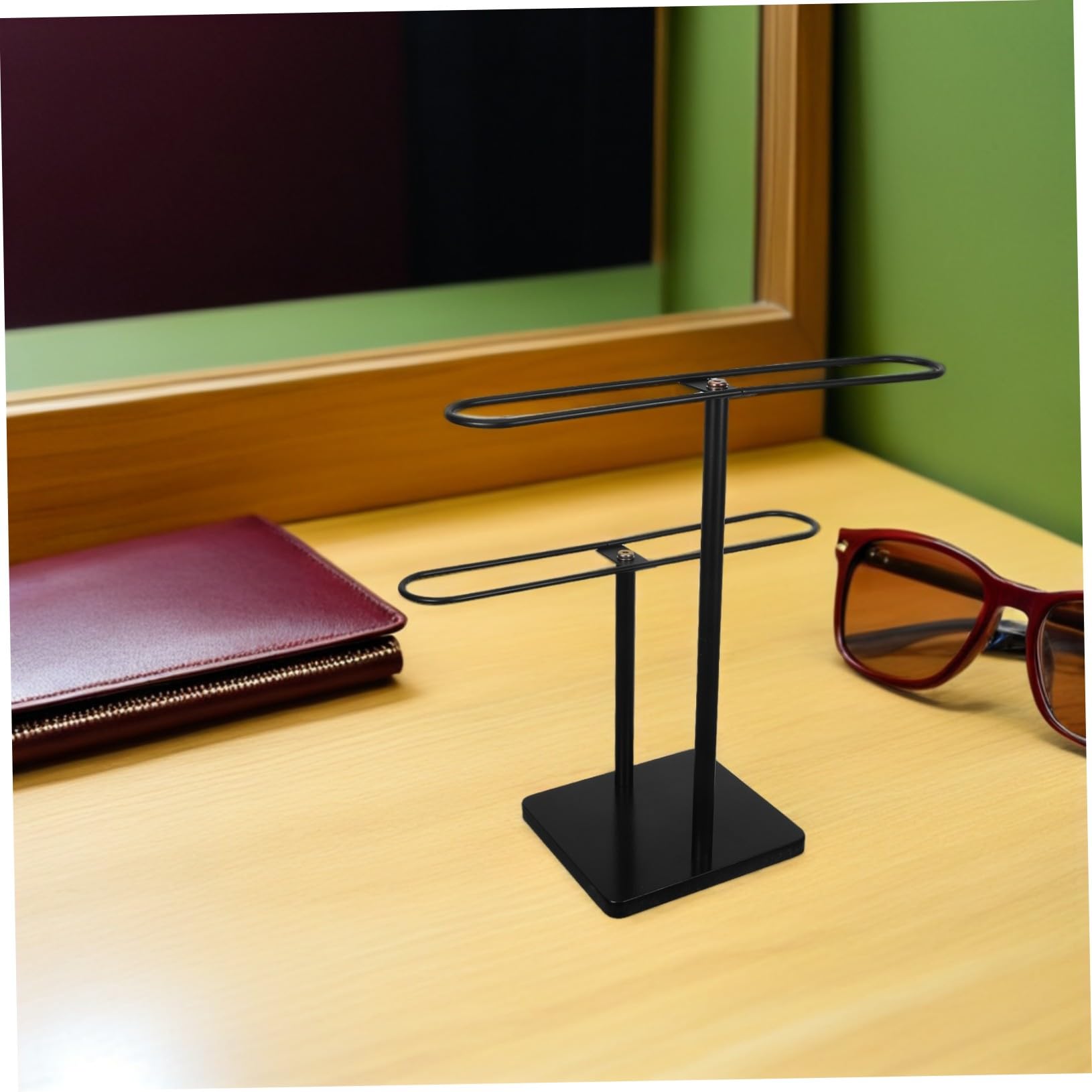 Hemobllo 2nivel Estante para Guardar Gafas de Sol Soporte de Escritorio de Almacenamiento de Gafas Expositor para Organizar Casa