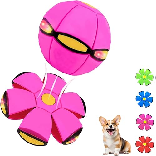 Magic Bouncy Ball - Pelota inflable para niños, tira un disco y atrapa una bola, pelota de fútbol para interiores y exteriores, transformación de