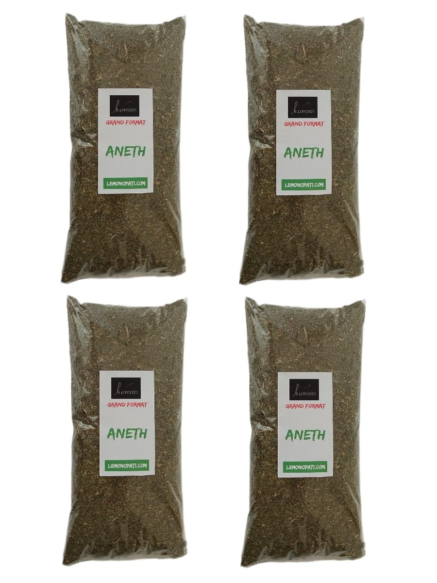 Aneth Séché 400g (4x100g) Grand Format | Le Monopati | Herbe Aromatique 100% Naturelle, Saveur Fraîche & Intense pour Cuisine Méditerranéenne et Poissons
