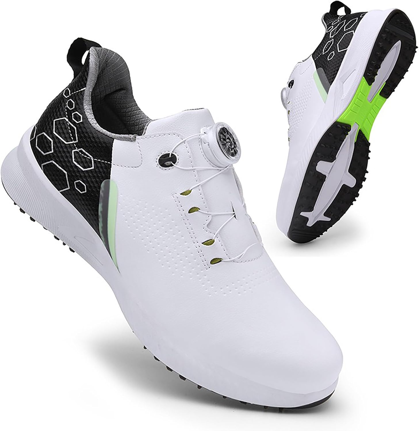 ゴルフ シューズメンズ 4E 幅広 プロゴルフシューズスパイクゴルフスニーカー 固定ネイルボタン ゴルフ用 スニーカー スパイク 防 ゴルフシューズ  メンズ レディース 4E 幅広 自動回転レーシング プロゴルフシューズスパイクゴルフスニーカー 固定ネイルボタン ゴ ゴルフ ... ゴルフシューズ メンズ レディース スニーカー 4E 幅広 自動回転レーシング プロシューズスパイクスニーカー 固定ネイルボタン ス