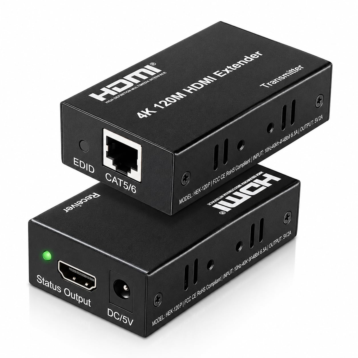 4K 120M HDMI Extender Over CAT5e/CAT6 Cable | Up to 120m Long Distance | Supports 4K UHD | HDMI Transmitter & Receiver | IR Remote Extension | Plug & Play | RJ45 Ethernet Extender-image-36