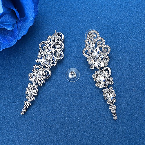 Mecresh Marquise Crystal Bridal Chandelier Dangle Drop Earrings Ladies Gifts 2022 Fashion Jewelry In Silver / Gold Tone #TOP5