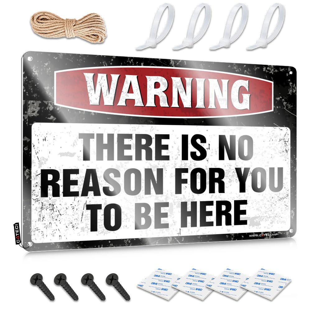 MGHTLCCME Cave Man Bar There Is No Reason For You To Be Here Tin Sign Man Cave Rules Tin Metal Bar Signs(30X40CM)