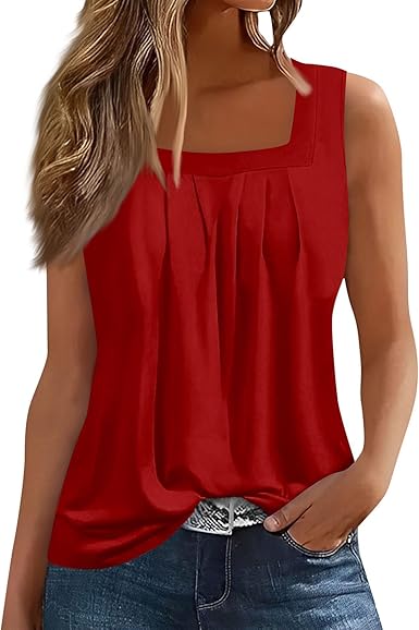 Spring Summer Plus Size Dressy Tank Tops for Women 2025 Womens Workout Floral Boho Beach Sleeveless Shirts Blouses