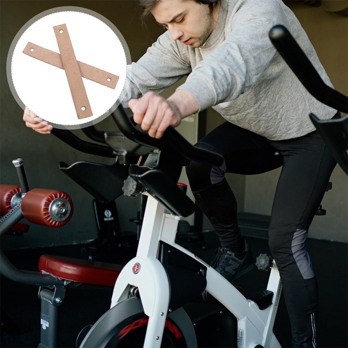 INOOMP 15stücke Fitness Bike Bremsbeläge Indoor Cycling Widerstandsbremsen Universelle Bremsblöcke Für Verbessertes Bremsverhalten Und Geräuschreduzierung