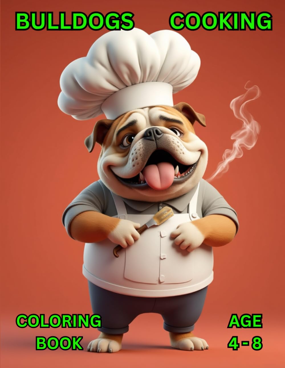 Bulldogs Cooking: Coloring Book (Color Bulldog Book Series)