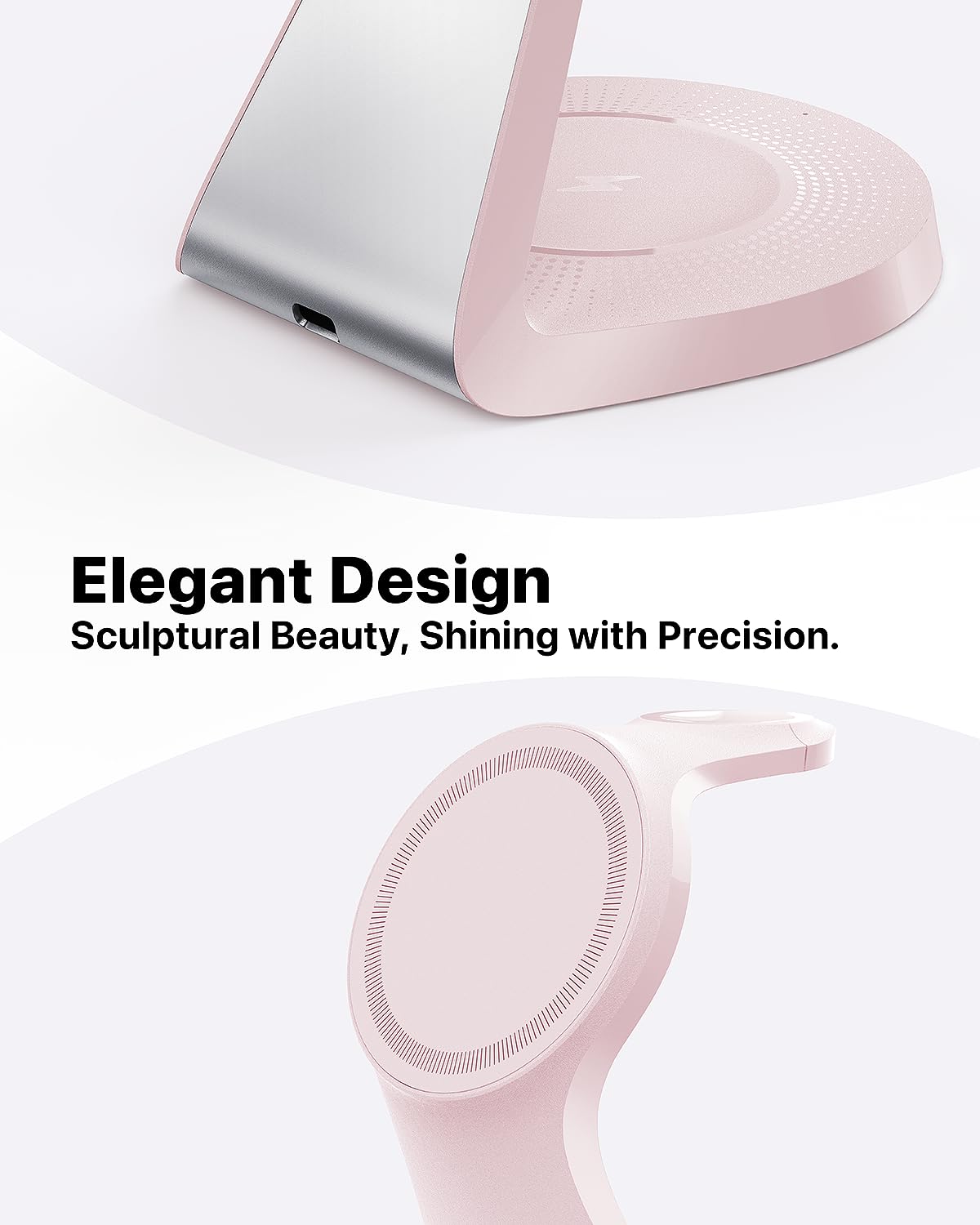 Station de charge 3 en 1 pour appareils Apple, support de charge rapide Mag-Safe, chargeur sans fil pour iPhone 15/14/13/12 Series, et AirPods et iWatch (chargeur USB-C 30 W inclus)