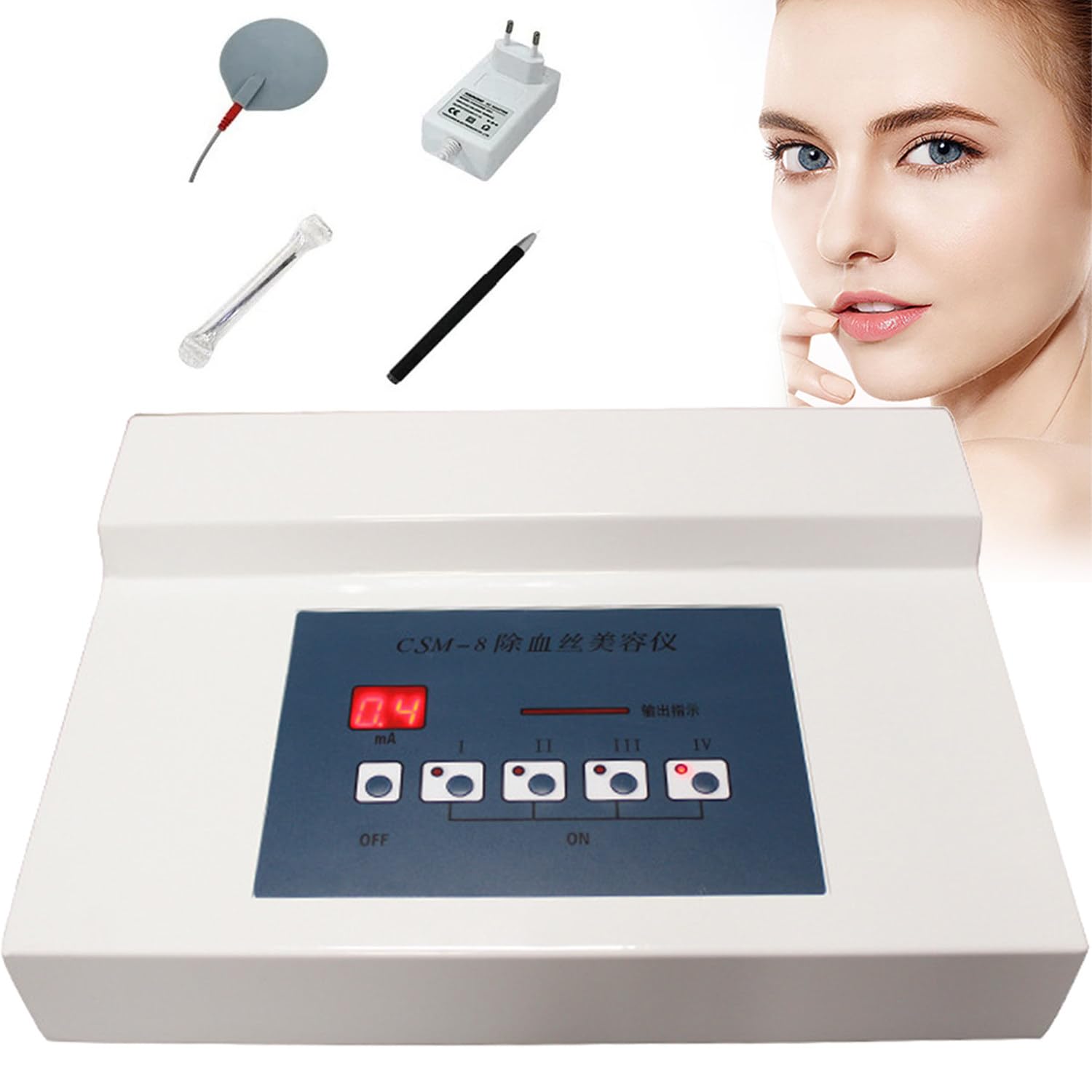 Home Essentials,Urządzenie do usuwania żylaków pajączków do użytku w salonie domowym,Usuwanie naczynek na twarzy,Czerwone plamy naczyń krwionośnych,W