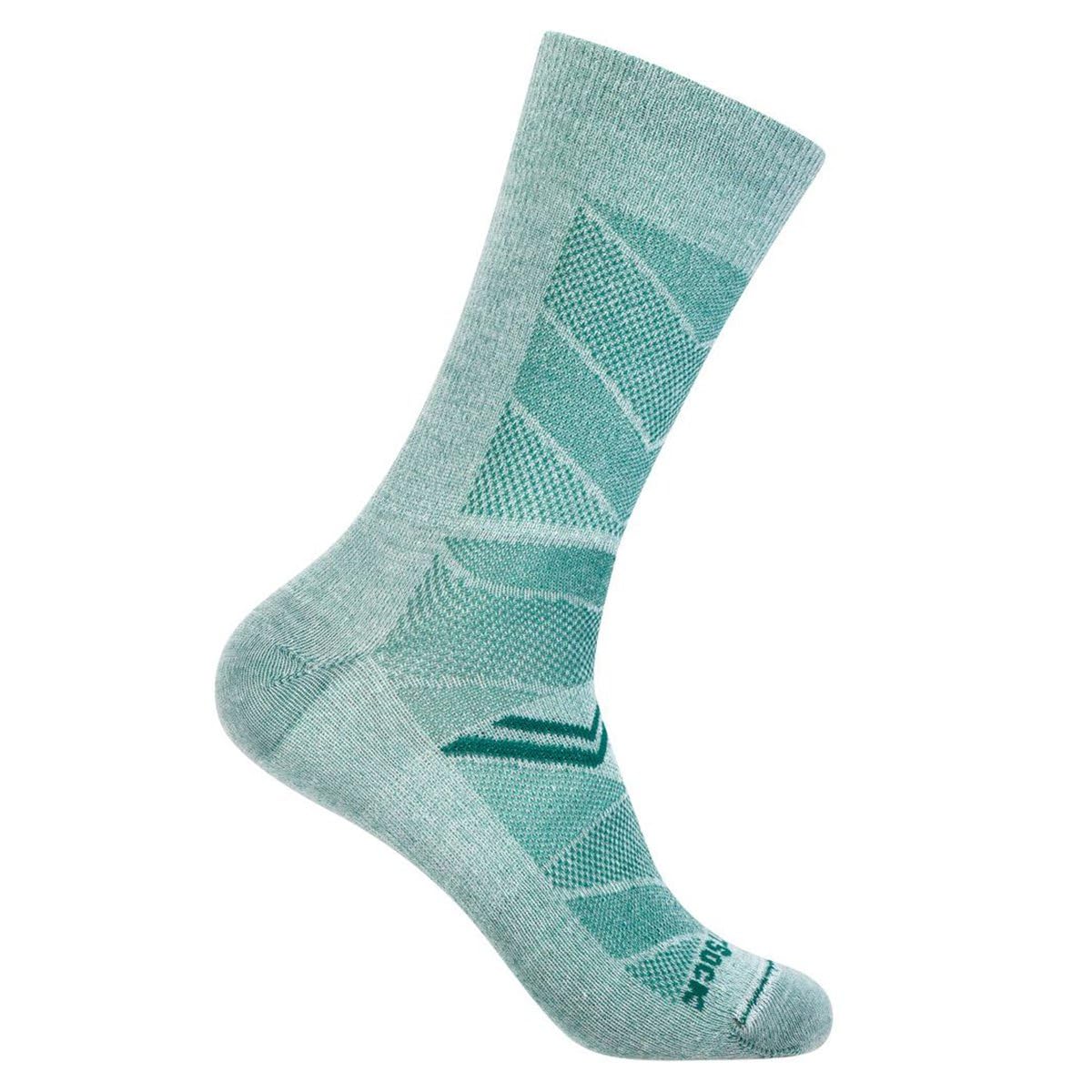 Wrightsock - 1 Paar Herren/Damen Profi Sportsocke, Laufsocke, Modell Coolmesh II, Anti-Blasen-System, doppellagig, Crew (wadenhoch)