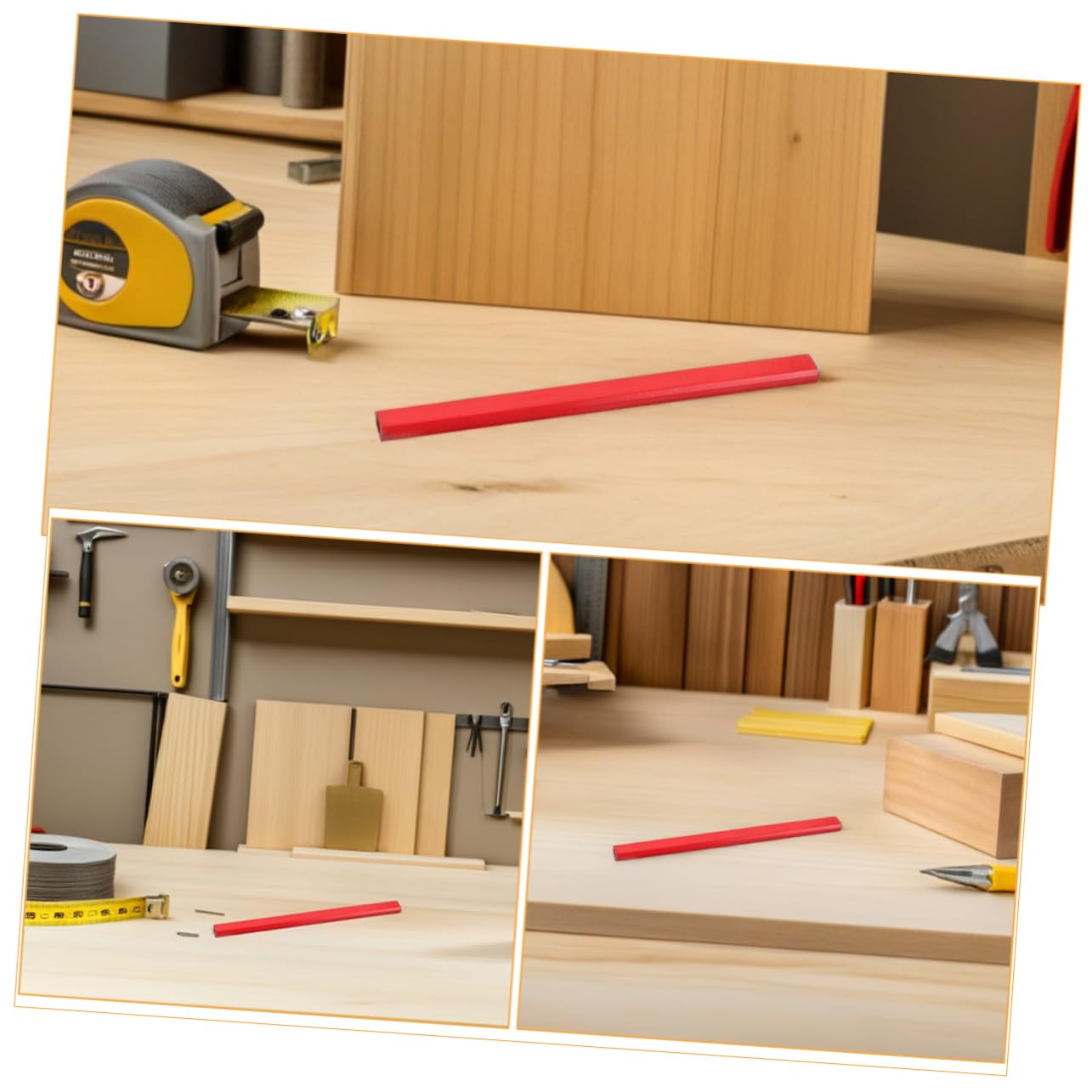 Hemobllo 144 Szt. Heavy Duty Woodworking Pencils Pack with Non Slip Grip And Precision Hb Lead for Markings