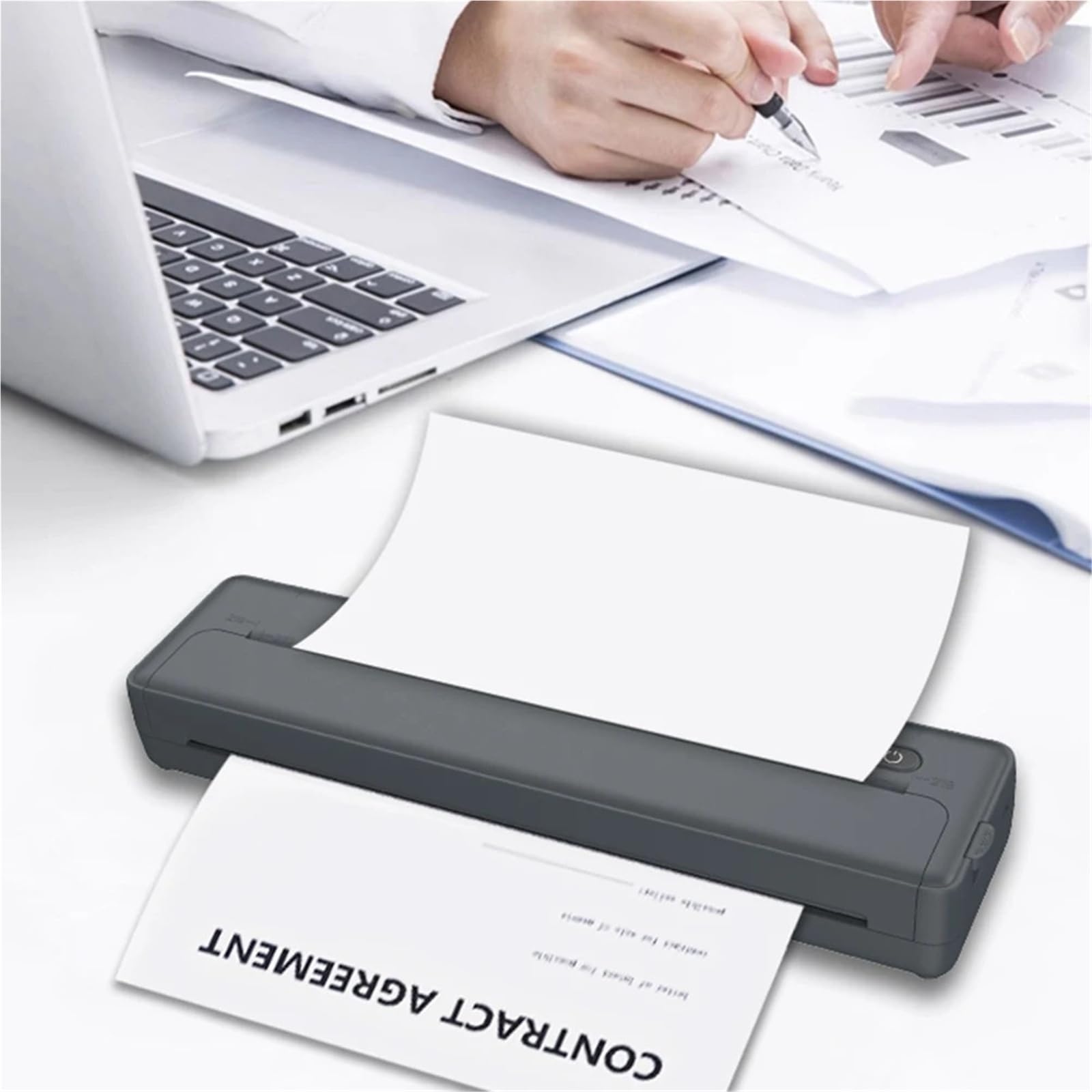 Carta Per Stampante A4 100/200 fogli A4 Carta termica pieghevole Stampa continua Riconoscimento automatico Multiuso(200Pcs)